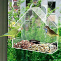 Miniatyrbild 3 av 5: Fågelmatare Husform Vattentät Transparent sugkopp Ed