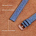 Miniatyrbilde 3 av 5: Linstropp i skinn til Garmin Lily 2, justerbar, erstatningsstropp Baby Blue