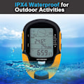Miniatyrbild 4 av 5: Multifunktionell digital barometrisk höjdmätare kompass väderprognos GPS navigationsmottagare handhållen USB uppladdningsbar termometer hygrometer