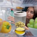 Miniatyrbillede 2 af 5: Syltede agurker og oliven Timglas Burk Pickle Grabber Juice Separator Pickle Container Pickle Burk