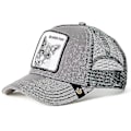 Pikkukuva 2 / 2: Aikuisten musta Panther-verkkolippis Kesä Baseball-lippis Trucker-lippis W-WELLN Silver Fox-Grey