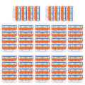Miniatyrbilde 1 av 5: 52-pakning barberblader for menn, kompatible blader - WELLNGS 48 packs