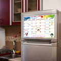 Miniatyrbild 5 av 5: Mjuk magnetisk whiteboard för kylskåp Whiteboard Månads-/veckoplaneringskalender null - 2
