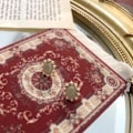 Miniatyrbillede 4 af 5: Persisk Mini Vævet Tæppe Tæppe Musemåtte Retro Stil Tæppe Mønster-WELLNGS D