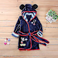 Pikkukuva 4 / 5: 2023 Lasten Pojat Tytöt Mikki Hiiri Hupullinen Fleece Pehmoinen Kylpytakki Yöasu_c Navy Blue