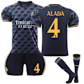 Miniatyrbillede 1 af 2: 2024 Real Madrid Børneudebanefodboldtrøje yz nr. 4 ALABA No. 4 ALABA 8-9 Years