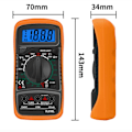 Miniatyrbild 2 av 5: XL830L Digital Multimeter 2000 Counts Mini Multimeter Batteritestare Ström