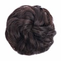 Pikkukuva 2 / 5: 1 kpl Messy Bun -hiuslisäke, Scrunchie, Kiharainen Aaltoileva Messy Synteettinen Chignon Naisille Updo Hiusten Asusteet Darkest Brown & Dark Auburn Mixed