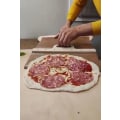Miniatyrbilde 3 av 4: Skyvepizza-skall - Pala Pizza Scorrevole, pizzaskallet som overfører pizza perfekt, pizzapadle med håndtak, pizzaspatelpadle A