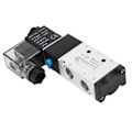 Miniatyrbillede 7 af 8: 4V210‑08 Elektrisk Magnetventil 2 Position 5 Vejs Cylinder Kontrol Reversierende Ventil Pneumatisk Luftventil AC110V