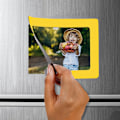 Miniatyrbillede 3 af 5: Magnetisk fotoramme til køleskab (15-pak) - Køleskabsmagnet 10x15 cm - Magnetisk fotoramme til metaloverflader - 5 forskellige farver