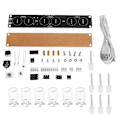 Miniatyrbild 1 av 11: Imitera fullfärg RGB-glödrörsklocka present kreativ RGB-färgklockkit 51 SCM DIY elektroniskt kit färgglad ljusklocka