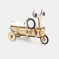 Pikkukuva 1 / 5: Puinen sähköinen Drift Walking Bug Robot DIY-malli Educaional Technology Kit