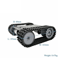 Pikkukuva 3 / 5: Älykäs säiliöauton alustan telaketjuinen robottialusta kahdella 12 V:n tasavirtamoottorilla DIY-tarkoituksiin T101-P / TP101