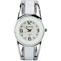 Miniatyrbillede 2 af 5: Ur Design Quartz Ur med Strass urskive i rustfrit stål white