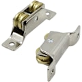 Miniatyrbillede 1 af 5: Hjul til skydedør, to hjul, 2 stk. (høje imiterede guld dobbelthjul)