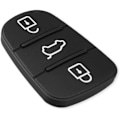 Miniatyrbillede 4 af 4: 3 Knaps Nøglehus Nøglering Plade Gummi Udskiftning til Hyundai IX35 I30 Accent Kia K2 K5 Rio, Bil Nøglehus Autodele 2PC