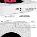 Miniatyrbilde 4 av 8: Bærbar CD-spiller med Bluetooth - Veggmontert hjemmekinosystem med FM-radio og fjernkontroll Black Friday 2023