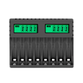 Miniatyrbilde 1 av 10: Batterilader AA/AAA Digitalt Display Batterier Lading Bærbar Reisebyrå Omvendt Polaritet for Beskyttende Lading