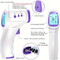 Miniatyrbild 5 av 5: 1pc Digital Termometer för Pannan, Beröringsfri Infraröd Medicinsk Termometer, Kroppstemperatur Mätverktyg, För Vuxna Bebisar, Utan Batteri