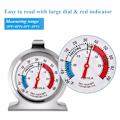 Miniatyrbillede 2 af 7: 2 Pak Køleskabs Termometer, -30~30°C/-20~80°F, Klassisk Analogt Køleskabs Termometer med Stor Skive og Rød Indikator til Fryser