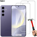 Miniatyrbilde 1 av 4: Lot-2 Herdet glass for Samsung Galaxy S24 Plus (Galaxy S24+) skjermbeskytter 9H Transparent Ultra Slim 0.18mm