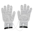 Miniatyrbillede 1 af 8: 1 Par Tens Maskine Konduktive Elektroder Massagehandsker Elektroterapi Ledninger (L)[qb] 0.4