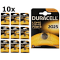 Miniatyrbillede 1 af 4: 10 stk. - 3V Duracell CR2025 litiumbatteri