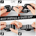Miniatyrbilde 4 av 5: Pakke med elastiske nylonstropper kompatible med Fitbit Versa 4-stropp/Fitbit Versa 3-stropp/Fitbit Sense-stropp/Sense 2-stropp Myk sløyfe Justerbar sportsreim