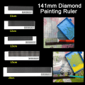 Miniatyrbillede 2 af 5: 141MM diamantnet linjal form Antistick borrning broderi A