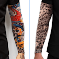 Miniatyrbilde 5 av 5: Pakke med 9 Tatoveringsermer Tatoveringsarmstrømpe Armtatoveringsstrømpe Unisex Nylon Midlertidige Tatoveringer Arm Tilfeldig Stil[qb]
