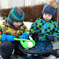 Miniatyrbild 3 av 5: Snöbollsmaskin 3-delad snöbollsmaskin Ankgård formad snöbollsmaskin Klämma för snöbollskamp Strand Slumpmässig färg