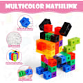 Miniatyrbilde 4 av 8: 100 stk. Koblingskuber med 10 farger, Matte-kuber for tidlig læring og matematikk, Magiske tallblokker, Tallblokksett for skole og hjem - 2CM[qb]