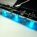 Miniatyrbild 9 av 11: Imitera fullfärg RGB-glödrörsklocka present kreativ RGB-färgklockkit 51 SCM DIY elektroniskt kit färgglad ljusklocka