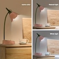 Miniatyrbillede 10 af 11: 1 stk. Magisk LED-skrivebordslampe, trådløs bordlampe, justerbar svanehals, dæmpbar, berøringsfølsom, genopladelig Blue