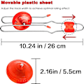 Miniatyrbilde 2 av 5: Retro Magic Rail Twirler Leke 3-pak LED Lysende Glow Gyro Hjul Magnetisk Yo-yo