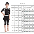 Miniatyrbillede 6 af 6: Perfekt pige børns muslimsk badedragt islamisk badedragt mild hud Burkini badedragt strandtøj - Perfekt pink pink 5-6 Years