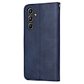 Miniatyrbillede 9 af 9: SKALO Samsung A55 5G PU Læder Wallet Case - Flere Farver Blue Blue