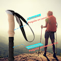 Miniatyrbillede 4 af 5: Trekking stave 2 stk Teleskopiske vandrestave Aluminium Nordic Pol