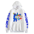Miniatyrbilde 1 av 4: Roblox Rainbow Friends Hettegenser - Rainbow Friends Hettegenser med trykk - Varme klær - Hvit - Størrelse 5 M