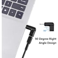 Miniatyrbillede 3 af 5: USB 5V Type C hun til DC han-adapter, 90 graders vinklet USB C til DC 5V PD opladningsadapter-stik til bærbar computer, router, mobil strømforsyning (6 stk.)