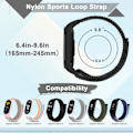 Miniatyrbillede 3 af 5: Nylon Mi Band 4 5 6 Rem til erstatning Blød justerbar Rem Pulsera correa Til Xiaomi Mi Band 3 4 5 6 7 Armbånd Limes 22 Limes 22 Mi Band 3 4 5 6 7