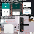 Miniatyrbild 3 av 3: 1-2 st Tuya Bluetooth Smart Wireless Gateway Bluetooth-kompatibel Mesh Gateway Smart Home Automation Smart Life APP Fjärrkontroll（1 st）