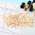 Miniatyrbild 4 av 5: 500 st Brow Wax Sticks Små vaxspatlar Applikator Trä Craft