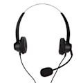 Miniatyrbilde 6 av 8: Telefon headset 2,5 mm plugg støydempende binaural kablet kundesenter headset med mikrofon for hjemmekontor