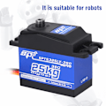 Miniatyrbild 6 av 8: 1500μs/ 330hz 360 Kontinuerlig Rotation SPT5525LV-360 25KG Digital Servo RC Robot
