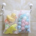 Miniatyrbillede 1 af 4: 2 stk. baby badelegetøjsopbevaring badeværelse legetøjsarrangør netpose legetøj stilfuld arrangør Double pocket