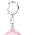 Miniatyrbillede 3 af 5: Nøglealarm med lynlås 130 DB USB-opladning selvforsvarsalarm til piger pink.