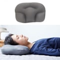 Miniatyrbild 4 av 5: Contour Sleep Memory Foam Molnformad Nacksmärta Kudde för Baby Mörkgrå