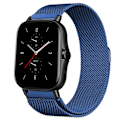 Miniatyrbillede 1 af 7: Magnetisk rem til Amazfit GTS/4/2/2e/GTS2 Mini/3/GTR 4/3/2/47mm 20mm 22mm Metal Mesh Smartwatch Mesh Amazfit Bip 5 Rem Blå Blue 20mm